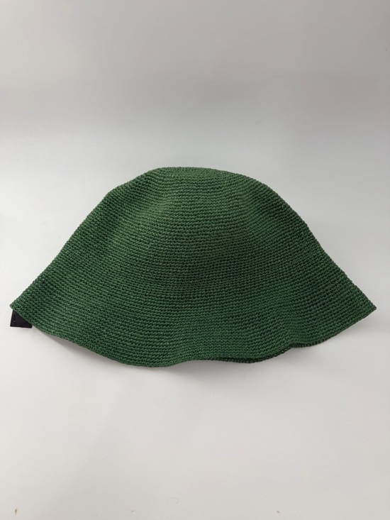 Cos Green Crocheted Woven Paper Bucket Hat